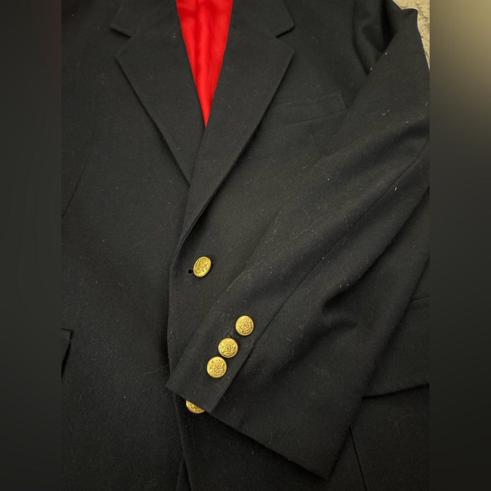 Pendleton vintage 100% wool black buttoned blazer… - image 3